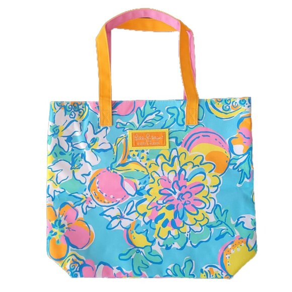 Lilly Pulitzer Floral Canvas Tote Bag for Estee Lauder - Picture 1 of 9